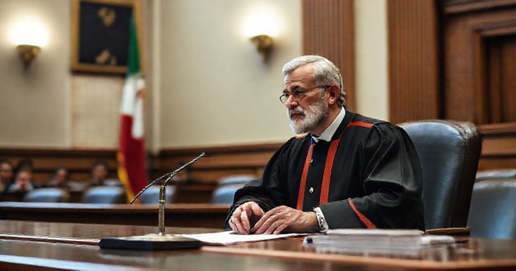 Un giudice in un tribunale italiano